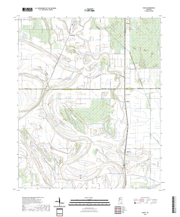 US Topo 7.5-minute map for Vance MS