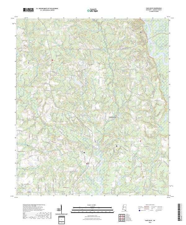 US Topo 7.5-minute map for Vancleave MS