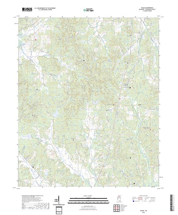US Topo 7.5-minute map for Velma MS