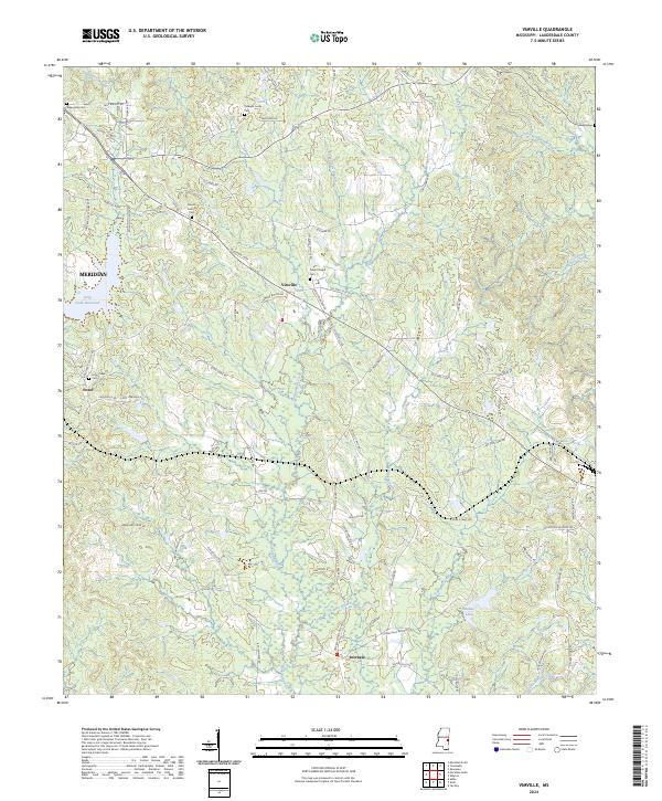 US Topo 7.5-minute map for Vimville MS