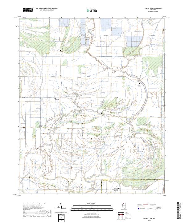 US Topo 7.5-minute map for Walnut Lake MS