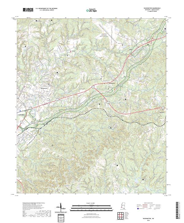 US Topo 7.5-minute map for Washington MS