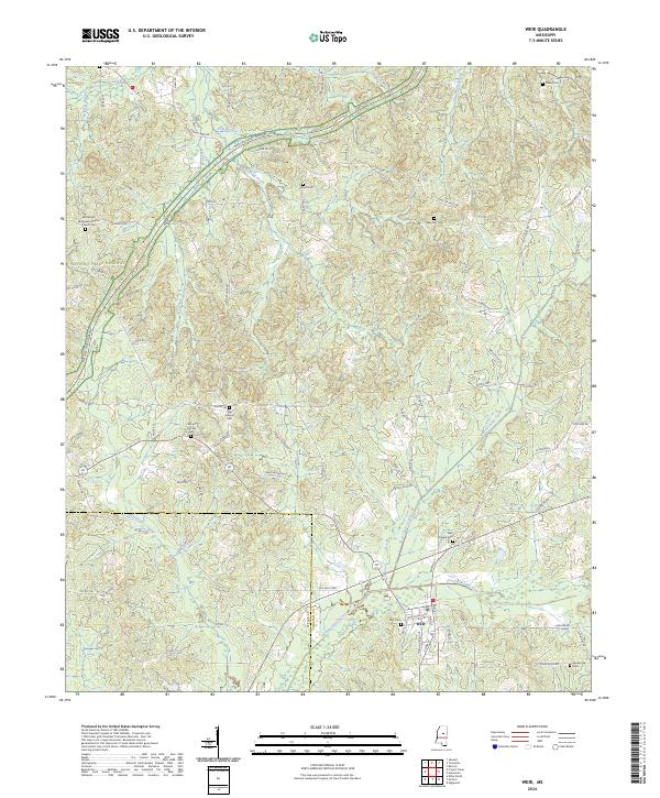 US Topo 7.5-minute map for Weir MS