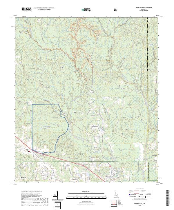 US Topo 7.5-minute map for White Plains MS
