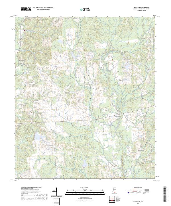 US Topo 7.5-minute map for White Sand MS