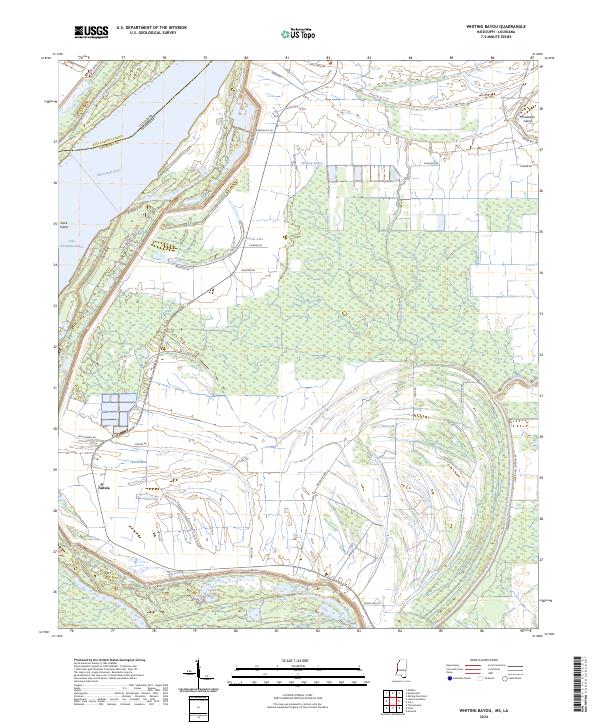 US Topo 7.5-minute map for Whiting Bayou MSLA