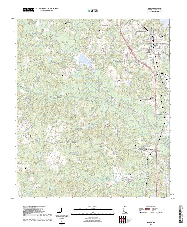 US Topo 7.5-minute map for Wiggins MS