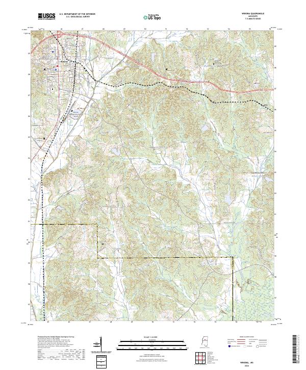 US Topo 7.5-minute map for Winona MS