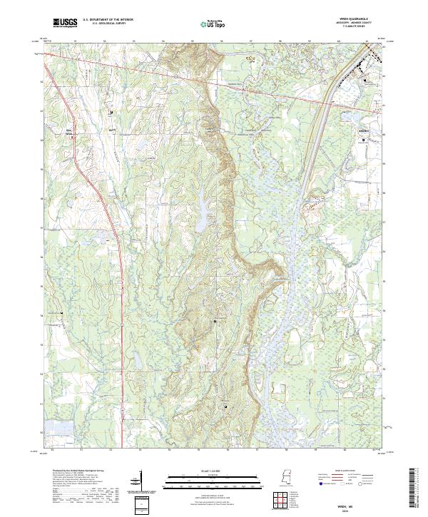 US Topo 7.5-minute map for Wren MS