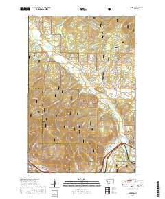 USGS US Topo 7.5-minute map for Alberton MT 2020