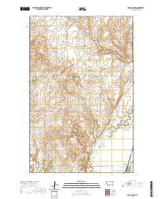 USGS US Topo 7.5-minute map for Alkali Coulee MT 2020