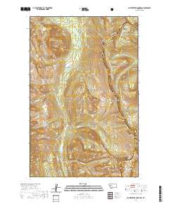 USGS US Topo 7.5-minute map for Amphitheatre Mountain MT 2020