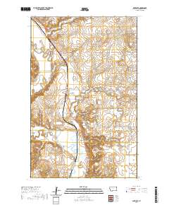 USGS US Topo 7.5-minute map for Antelope MT 2020