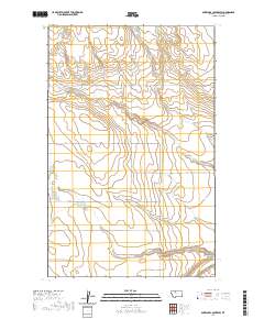 USGS US Topo 7.5-minute map for Antelope Coulee SW MT 2020