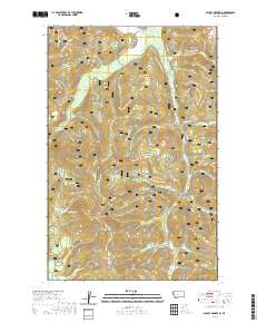 USGS US Topo 7.5-minute map for Ashley Mountain MT 2020