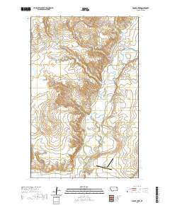 USGS US Topo 7.5-minute map for Badger Creek MT 2020