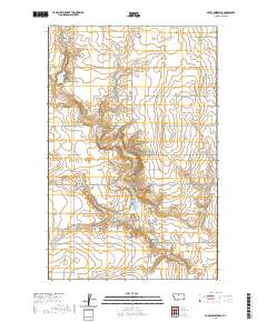 USGS US Topo 7.5-minute map for Bailey Reservoir MT 2020