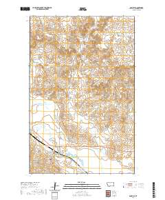 USGS US Topo 7.5-minute map for Bainville MT 2020