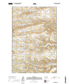 USGS US Topo 7.5-minute map for Bakers Spring MT 2020