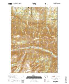 USGS US Topo 7.5-minute map for Bare Mountain MT 2020