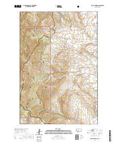 USGS US Topo 7.5-minute map for Battle Mountain MT 2020