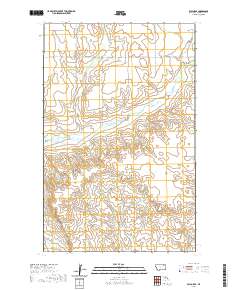 USGS US Topo 7.5-minute map for Baylor SE MT 2020