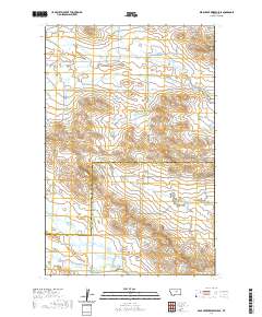 USGS US Topo 7.5-minute map for Bear Creek Reservoir SE MT 2020