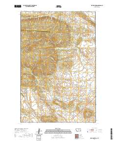 USGS US Topo 7.5-minute map for Bear Mountain MT 2020