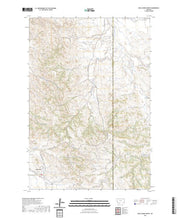 US Topo 7.5-minute map for Belle Creek North MT