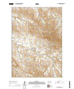 USGS US Topo 7.5-minute map for Belle Creek SW MTWY 2020