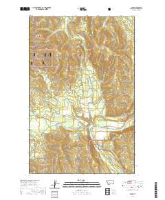 USGS US Topo 7.5-minute map for Bend MT 2020