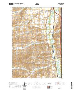 USGS US Topo 7.5-minute map for Benteen MT 2020