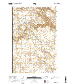 USGS US Topo 7.5-minute map for Bigby Lake MT 2020