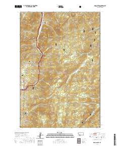 USGS US Topo 7.5-minute map for Bison Canyon MT 2020