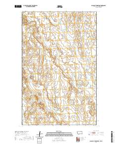 USGS US Topo 7.5-minute map for Black Calf Reservoir MTSK 2020