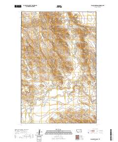 USGS US Topo 7.5-minute map for Blanchard Ranch MT 2020