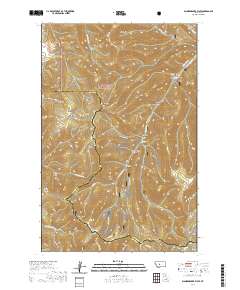 USGS US Topo 7.5-minute map for Blankenbaker Flats MT 2020