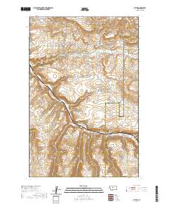 USGS US Topo 7.5-minute map for Blythe MT 2020