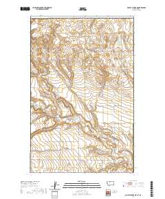 USGS US Topo 7.5-minute map for Bobcat Coulee NE MTAB 2020