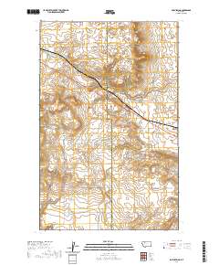 USGS US Topo 7.5-minute map for Boru Spring MT 2020