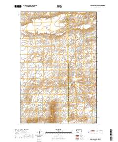 USGS US Topo 7.5-minute map for Bowmans Corners NE MT 2020