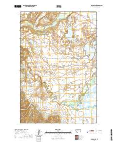 USGS US Topo 7.5-minute map for Browns Lake MT 2020