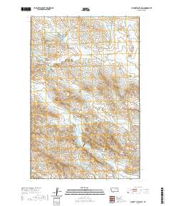 USGS US Topo 7.5-minute map for Burnett Flats East MT 2020