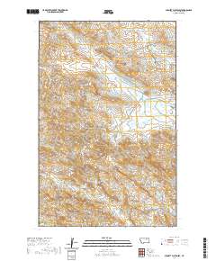 USGS US Topo 7.5-minute map for Burnett Flats West MT 2020