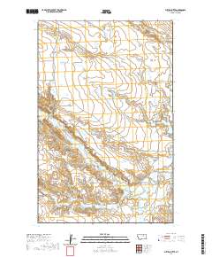 USGS US Topo 7.5-minute map for Button Butte MT 2020