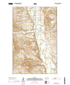 USGS US Topo 7.5-minute map for Cabarett Coulee MT 2020