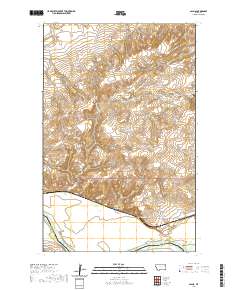 USGS US Topo 7.5-minute map for Calais MT 2020
