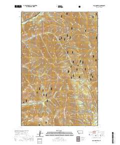USGS US Topo 7.5-minute map for Calx Mountain MT 2020