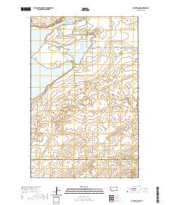 USGS US Topo 7.5-minute map for Capeneys Lake MT 2020