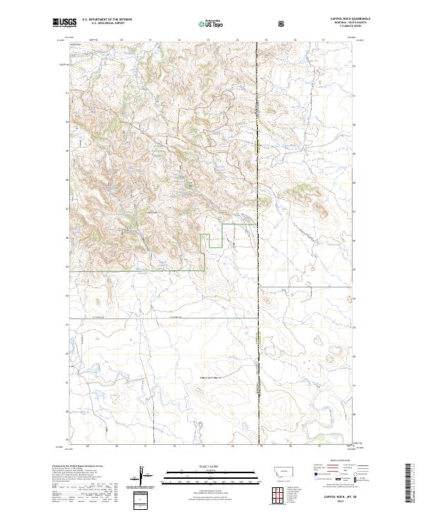 US Topo 7.5-minute map for Capitol Rock MTSD